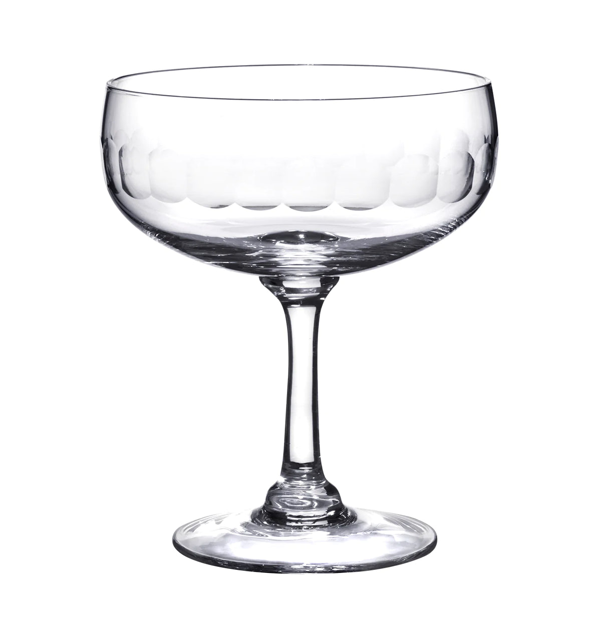 Set of 4 Crystal Cocktail Glasses
