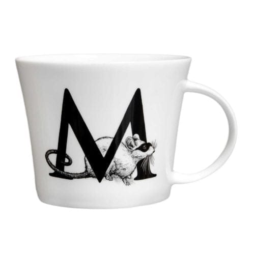 M Masked Alphabet Mug