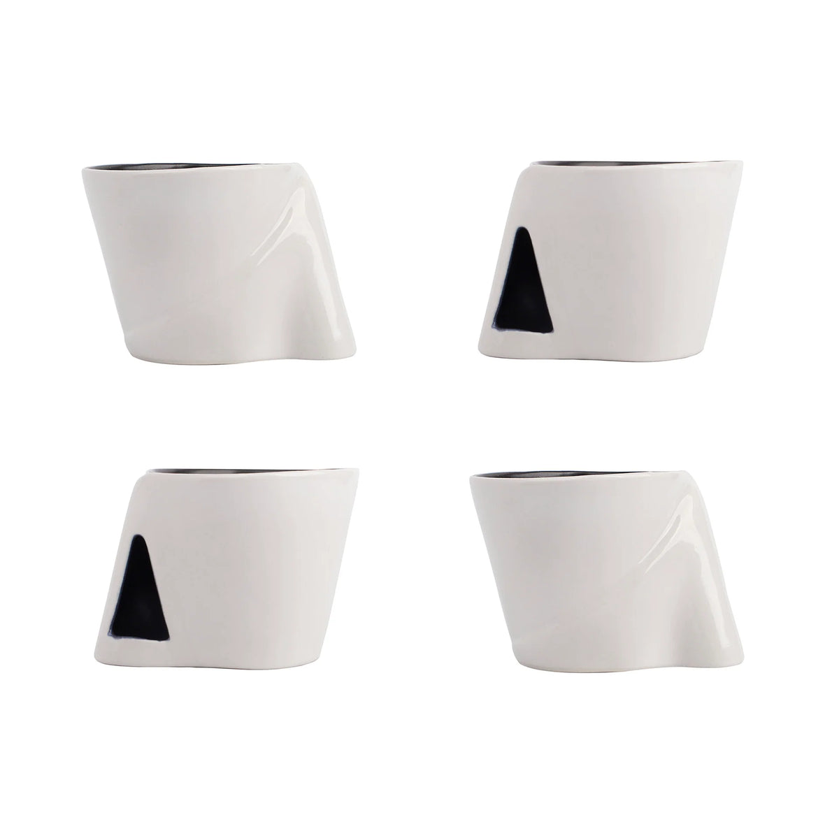 Set of 4 Modern Tea Cups