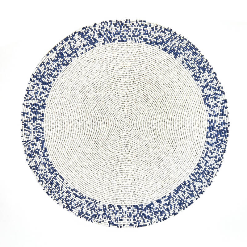 Set of 2 Splatter Blue Placemats