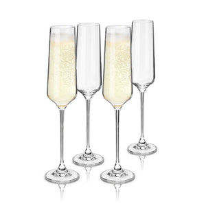 Set of 4 Champagne Flutes